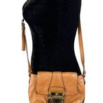 Michael Kors Camel Brown Leather Mini Crossbody Purse Photo 0