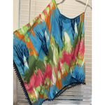 Mud Pie  One Shoulder Colorful‎ Bathing Suit Coverup Vacation Dress Small Medium Photo 5
