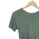 Alo Yoga Entwine Lace Back Short Sleeve Top in Sage Green OS Photo 4