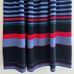 ZARA  Woman Striped Pleated Knee Length Skirt, Small, NWT, Black/Blue/Red/Green Photo 7