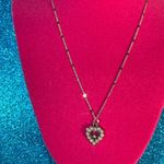 Pearl Encrusted Heart Shine Bead Choker Necklace Jewelry Sterling Silver Photo 11