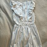 Karlie White Maxi Ruffle Poplin Dress Photo 1