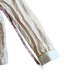 Chico's Women Size Small Pink Linen Cotton Beach Coastal Ruffle Preppy Jacket Photo 4