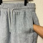 Quince  Striped Drawstring Linen Pants Size Medium Photo 4