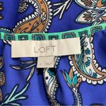 Loft  tank/ sleeveless top shirt blouse shell size L. Royal Blue/Teal/Multi Photo 7