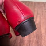 Mephisto Vintage Red‎ Horsebit Low Pumps Heeled Shoes 9 Red Photo 9