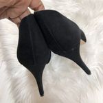 BCBGMAXAZRIA  Women's Black Suede Peeptoe‎ Cutout Ankle Booties Photo 3