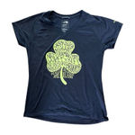 The North Face  2016 Boston Marathon V Neck Women’s Gray Running T Shirt L Photo 0