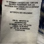 Anthropologie Cartonnier Limpopo Blue White Leopard Print Blazer Size XS Photo 9