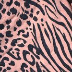 Soma Cool Nights Pajama Set Black V-Neck Top & Animal Print WideLeg Pants Size L Photo 9