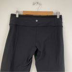 Lululemon  Black Reversible Wide Leg Cropped Leggings Womens 10 Y2K  Purple Green Photo 3