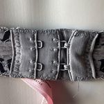 Juicy Couture | Gray Signature Print Seamless Underwire Bra Sz 34C Photo 2