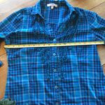 L.e.i. Plaid button up top with ruffles XL (juniors) Photo 2