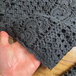 Black Crochet Sweater Size L Photo 2