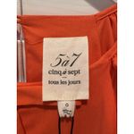 NEW Cinq A Sept Lynn Dress Neon Coral Pink Babydoll Bow Front Preppy Size 0 XS Photo 5