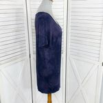 Silence + Noise  Tie Dye Split Back Tunic Tee Shirt Blue Purple Medium Photo 2