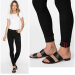 Johnny Was  High Rise Skinny Jeans Stretch Denim Black JWD1001 Size 32 Photo 11