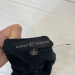 Almost Famous Women’s Black Open Back Long Sleeve Midi Polo Dress Size L Photo 4