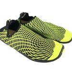 Functional Womens Water Shoes Slip On Lightweight Striped Black Yellow 38 US 7 Photo 0