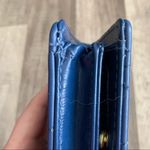 Nanette Lepore ‎ small blue quilted wallet bifold Photo 4