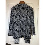 Dana Buchman  Sweater‎ Women’s Medium Open Cardigan B&W Lagenlook Mature Office Photo 2