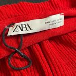 ZARA  Red Tiered Ruffle Mini Dress Spaghetti Straps NWOT Holiday New Years Photo 1