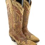 Corral Distressed patchwork leather cowgirl boots Photo 0