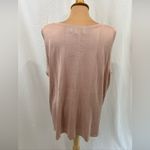 David Meister ‎ Dusty Pink Knit Sleeveless Sweater Top Photo 2