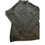 Old Navy Womens  Active Wear Go Dry Black Quarter Zip Sweatshirt Size Large Photo 2