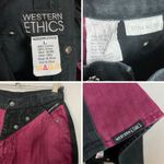 Vintage Western Ethics Jeans Vest Top Pants Country Maroon Black Women Two Tone Red Size undefined Photo 5
