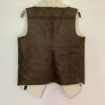 Sonoma  Faux Leather And Fur Vest Medium Photo 1