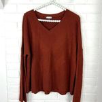 Smartwool Burnt Orange Merino Wool Blend Cable Knit Sweater Size L Photo 1