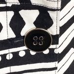 Chico's new Chico’s ☯︎︎ Alphia Aztec Print Classic Jacket ☯︎︎ Black + White ☯︎︎ Medium Photo 8