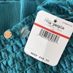 Free People Intimately X-Small Adella Cami Top Teal Ruffle Crochet Lace Smocked Photo 5