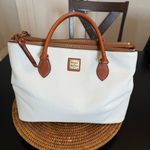 Dooney & Bourke  White and Tan Satchel Photo 0