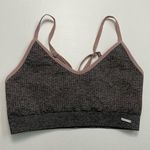 ECHT Sports Bra Textured No Padding Unlined Sweet Heart Neckline Pink Black Grey Photo 0