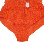 FREE PEOPLE x HAH Lace Bodysuit Sz XS Burn Orange Feminine Party Resort Boho NWT Photo 9