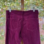 Pilcro and the Letterpress Anthropologie Pilcro Stet Cords Burgundy Tapered Leg Ankle Zip Size 29" Photo 3