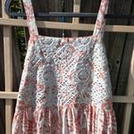 NEW Bombay Paisley Pink Print With Mirrored Accent On BODICE Dress XS Silver Photo 3