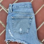 AGOLDE Women's Blue Denim Shorts Button Fly 27 Photo 4