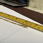 Gold Tone Fargo Chain 7 1/4 In Bracelet & 31 1/2 Inch Necklace Set Photo 9