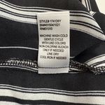 Fortune + Ivy  Black White Striped Women's Blouse XXL-Plus Size Photo 6