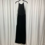 Black Halo  Black Lyric Sleeveless Wide Leg Jumpsuit Sz.4 Photo 4