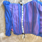 Bebe Off-Shoulder Blue and Purple Dress Photo 5