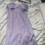 Oh Polly Purple Satin Dress Photo 5