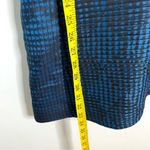 Reiss Kori Textured Fit and Flare Blue Black Dress Size 4 Photo 10