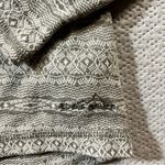 Eddie Bauer  Women’s Grey Fairisle Quarter Zip Pullover Sweatshirt Medium EUC Photo 1
