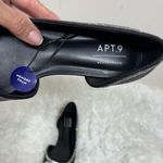 Apt. 9  Black Flats with Silver Bow Detail Photo 1