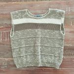 vintage 90s hand knit sweater vest Green Size XS Photo 0
