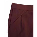 Mario Serrani  Italy Skirt Size XL Extra Large Mini Burgundy Maroon Rayon Nylon Photo 2